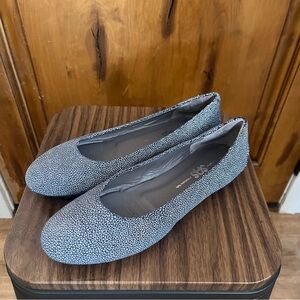SAS Lacey Ballet Flats - Blue Pebbled style - Size 9.5